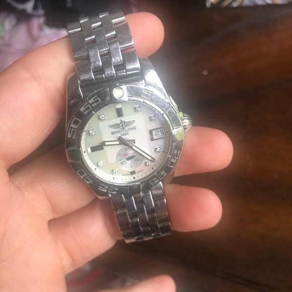 Breitling Galactic 36 MOP Diamond Dial Watch - Picture 3 of 8